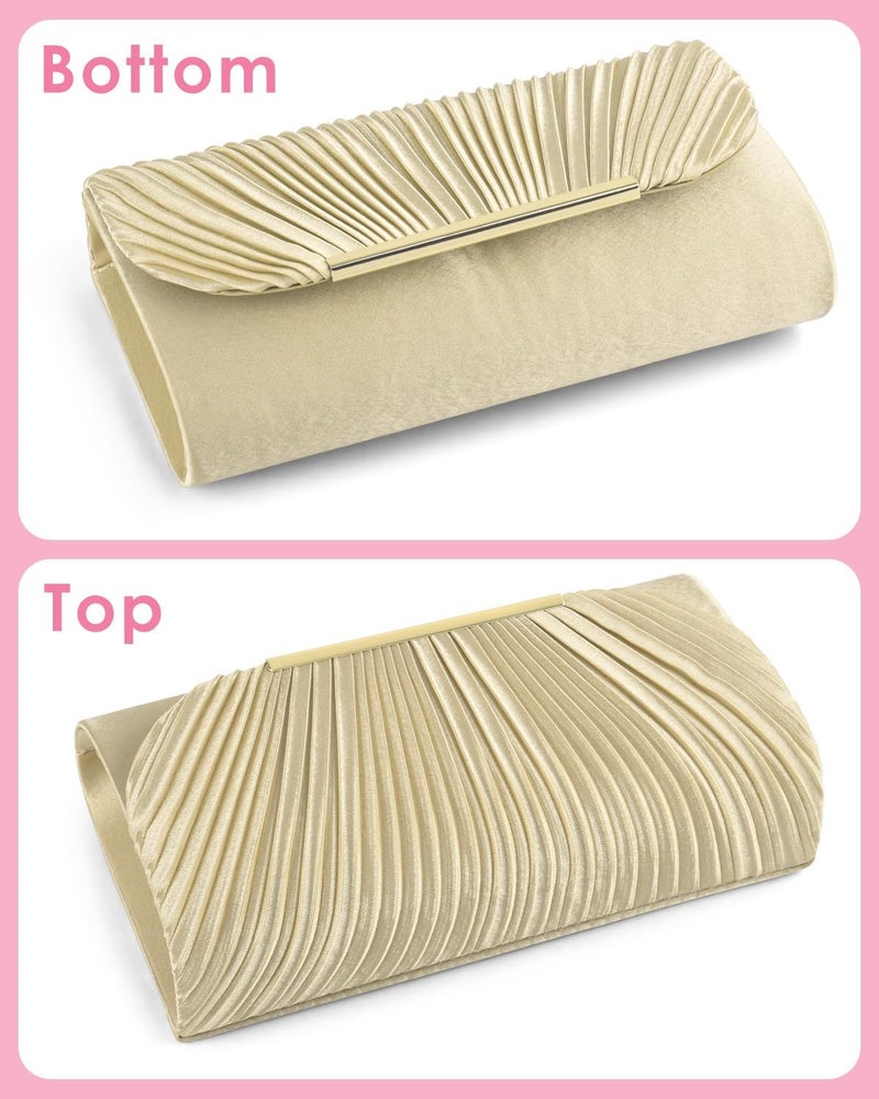 TINDTOP Clutch Purses for Women Evening Handbags for Formal Wedding Party Cocktail Prom Crossbody Shoulder Envelope Bag - Image 5